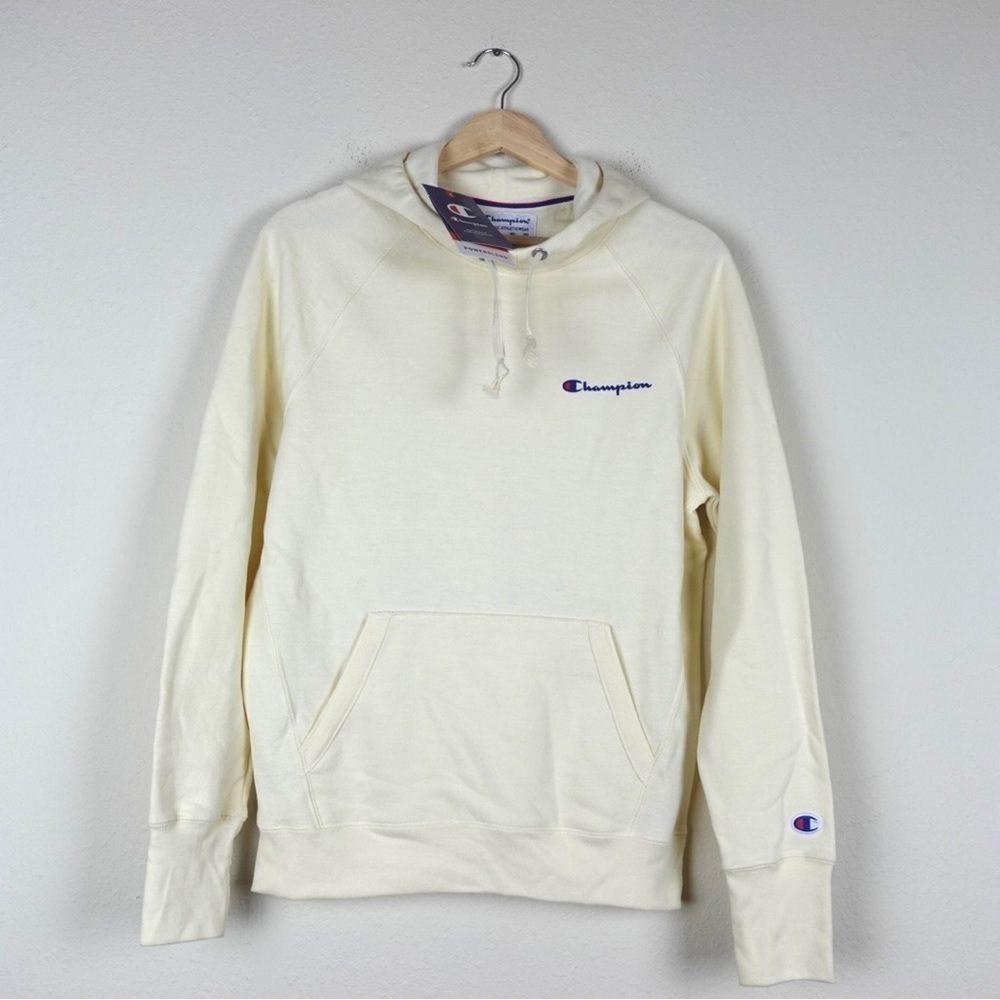 NWT Women Champion High-neck Hoodie Cream Color